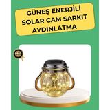 Yaman Market Solar Güneş Enerjili Dekoratif Cam Lamba - KB002H-6IEC00 - Çok Renkli