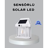 Yaman Market Üç Modlu Güneş Enerjili Duvar Lambası 1800MAH Bataryalı ve Hareket Sensörlü - KB002H-6IBAT4 - Çok Renkli