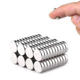 YamanHobi 10 Adet 8x3mm Yuvarlak Neodyum Mıknatıs Güçlü Nikel Kaplamalı Kaliteli Dayanıklı Magnet