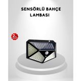YamanHobi 100 LED Güneş Enerjili Bahçe Lambası – PIR Sensörlü, IP65 Su Geçirmez Dış Mekan Aydınlatma