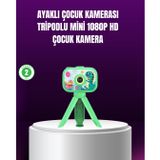 YamanHobi 1080P HD Çocuk Vlog Kamerası – Tripod ve Eğitici Oyunlarl