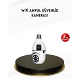 YamanHobi 1080P WiFi Ampul Kamera Uzaktan Erişimli Hareket Sensörlü Gece Görüşlü -