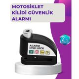 YamanHobi 110 dB Alarm Disk Kilidi Motosiklet Scooter Bisiklet Güvenlik -
