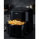 YamanHobi 1360W Güçlü 4 Litre Kapasiteli Dokunmatik Cam Hazneli Airfryer