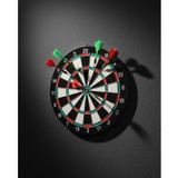 YamanHobi 17 İnç Dart Tahtası Sağlam Ahşap Gövde ve Metal İğneli Dart Okları