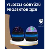YamanHobi 360° Dönen Galaxy Projektörlü Gece Lambası – Star Master Yıldızlı Gökyüzü Efekti