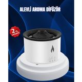 YamanHobi 3D Alev Işıklı Aromaterapi Makinesi – 360 ml Su Kapasiteli Sessiz Difüzör