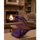 YamanHobi 3D El İnsan Figürü Mor Modern Masa Üstü Ev ve Ofis Dekoru