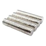 YamanHobi 50 Adet 10x2mm Yuvarlak Neodyum Mıknatıs Güçlü Magnet Nikel Kaplamalı
