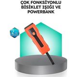 Yamanhobi 5000 Mah Bataryalı Bisiklet Farı Cob Çakar Çok Fonksiyonlu - Çok Renkli
