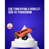 YamanHobi 600 Lümen Şarjlı Bisiklet Farı COB Yan Çakar Acil Durum -
