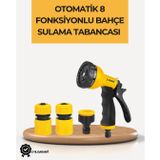 YamanHobi 8 Modlu Bahçe Sulama Tabancası Seti Bitki Çiçek Araç Temizleme