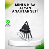YamanHobi 9 Parça Alyan Anahtar Seti Isıl İşlem Görmüş Dayanıklı Çelik