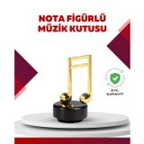 YamanHobi Altın Nota Temalı Müzik Kutusu Müzikli Hediyelik -
