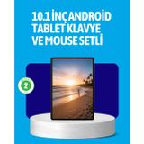 YamanHobi Android 15 Tablet Klavyeli Mouse’lu Profesyonel Set -