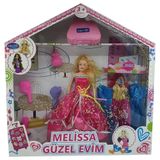 YamanHobi Bebek Yedek Elbiseli Ve Aksesuarlı - 1115-21 - Pembe