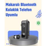 YamanHobi Bluetooth 5.2 Kablolu Makaralı Kulaklık | Dijital Ekran ve Titreşimli Bildirim -