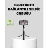 YamanHobi Bluetooth Selfie Çubuğu – 360° Dönebilen Başlık, Kablosuz Bağlantı -