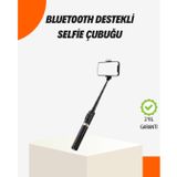 YamanHobi Bluetooth’lu Işıklı Selfie Çubuğu – Katlanabilir, 130 cm -