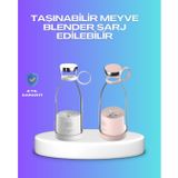 YamanHobi Çevre Dostu Cam Gövdeli Kablosuz Smoothie Blender