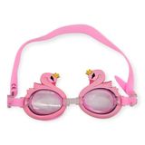 YamanHobi Çocuk Yüzücü Gözlüğü Silikon Taşıma Çantalı Pembe Kuğu - 9014