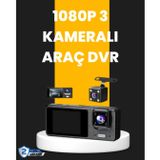 YamanHobi Çok Açılı Araç İçi DVR | Ön İç Arka Kamera, Döngü Video Kaydı -