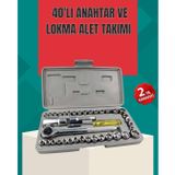 YamanHobi Çok Amaçlı 40 Parça Lokma Anahtar Takımı Korozyona Dayanıklı Çelik