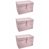 YamanHobi Çok Amaçlı Düzenleyici Kutu Organizer Cırt Cırtlı Hurç Mega Plus Boy 40cm X 30cm X 70cm (3 Adet)