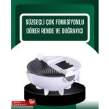 YamanHobi Çok Amaçlı Hazneli Sebze Rende Doğrayıcı ve Soyucu