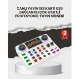 YamanHobi Çok Efektli Canlı Yayın Ses Mikseri USB ve Kablosuz -