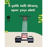 YamanHobi Çok Fonksiyonlu 3'ü 1 Arada Spor Aleti – Kol, Göğüs Genişletici ve Mekik Destekçisi
