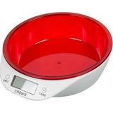 Yamanhobi Crown Dijital Lüks Kefeli Mutfak Terazisi 5 kg Çıkarılabilir Ölçü Kabı Terazi Tartı Gram - Çok Renkli