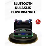 YamanHobi E10 Kablosuz Bluetooth Kulaklık – 3D Ses, Powerbank Şarj Kutusu -
