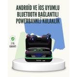 YamanHobi E10 Powerbank Şarjlı Bluetooth 5.1 Kulaklık Spor ve Oyun İçin -