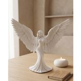 YamanHobi Estetik Melek Kadın Figürlü 3D Dekoratif Biblo Modern Salon Dekoru