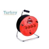 YamanHobi Extra 4lü Elektrik Seyyar Makaralı Uzatma Kablo 20 Metre Taşınabilir