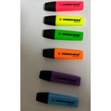 YamanHobi Fosforlu Kalem, 2-5 mm Uç, Su Bazlı Mürekkep, 4 Saat Kurumaya Dayanıklı 6 lı Set