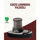 YamanHobi Galaxy Efektli LED Projektör Taşınabilir Yıldız Gece Lambası