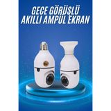 YamanHobi Gece Görüşlü Akıllı Dönebilen Ev Kamerası Ampül Kamera -