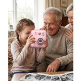 YamanHobi HD Ekranlı Çocuk Fotoğraf Makinesi Video Kayıt ve Baskı Kağıdı Kalem Hediyeli,