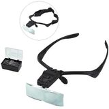 YamanHobi -Işıklı Gözlük Büyüteç - 5 Farklı Lens 9892B