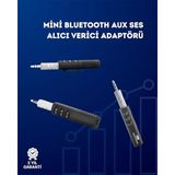 YamanHobi Kablolu Hoparlör ve Kulaklıklar İçin Bluetooth Adaptör | Mini Boy, Klipsli, Taşınabilir -