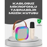 Yamanhobi Kablosuz Karaoke Mikrofon Hoparlör Seti Güçlü Ses Çıkışı - 10 cm