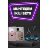 YamanHobi Kadınlar İçin Dokunmatik Ekran Akıllı Saat ve Gamer Kablosuz Bluetooth Kulaklık ANC Özelliği -