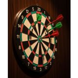 YamanHobi Kaliteli Ahşap 15 İnç Dart Tahtası Kolay Montajlı 4 Ok