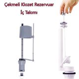 YamanHobi Klozet Sifon Çekmeli Rezervuar İç Takım Su Tasarruflu Seramik