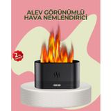 YamanHobi Kumandalı Alev Görünümlü LED Hava Nemlendirici Buhar Makinesi