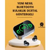 YamanHobi LED Ekranlı Kablosuz Kulaklık – Gürültü Önleyici Mikrofon ve Dokunmatik Özellikli -