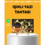 YamanHobi Masaüstü ve Duvara Monte Edilebilir LED Işıklı Yazı Panosu -