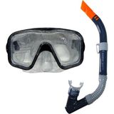 Yamanhobi Maske Şnorkel Safari Dalış Seti Tepered Cam - 2186A/113CSB - Standart - Çok Renkli
